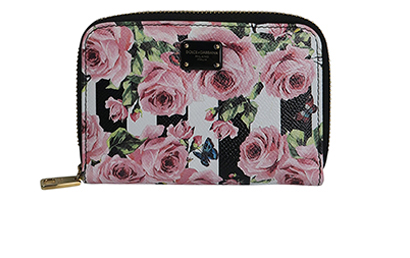 Dolce & Gabbana Floral Zip Around Wallet, front view